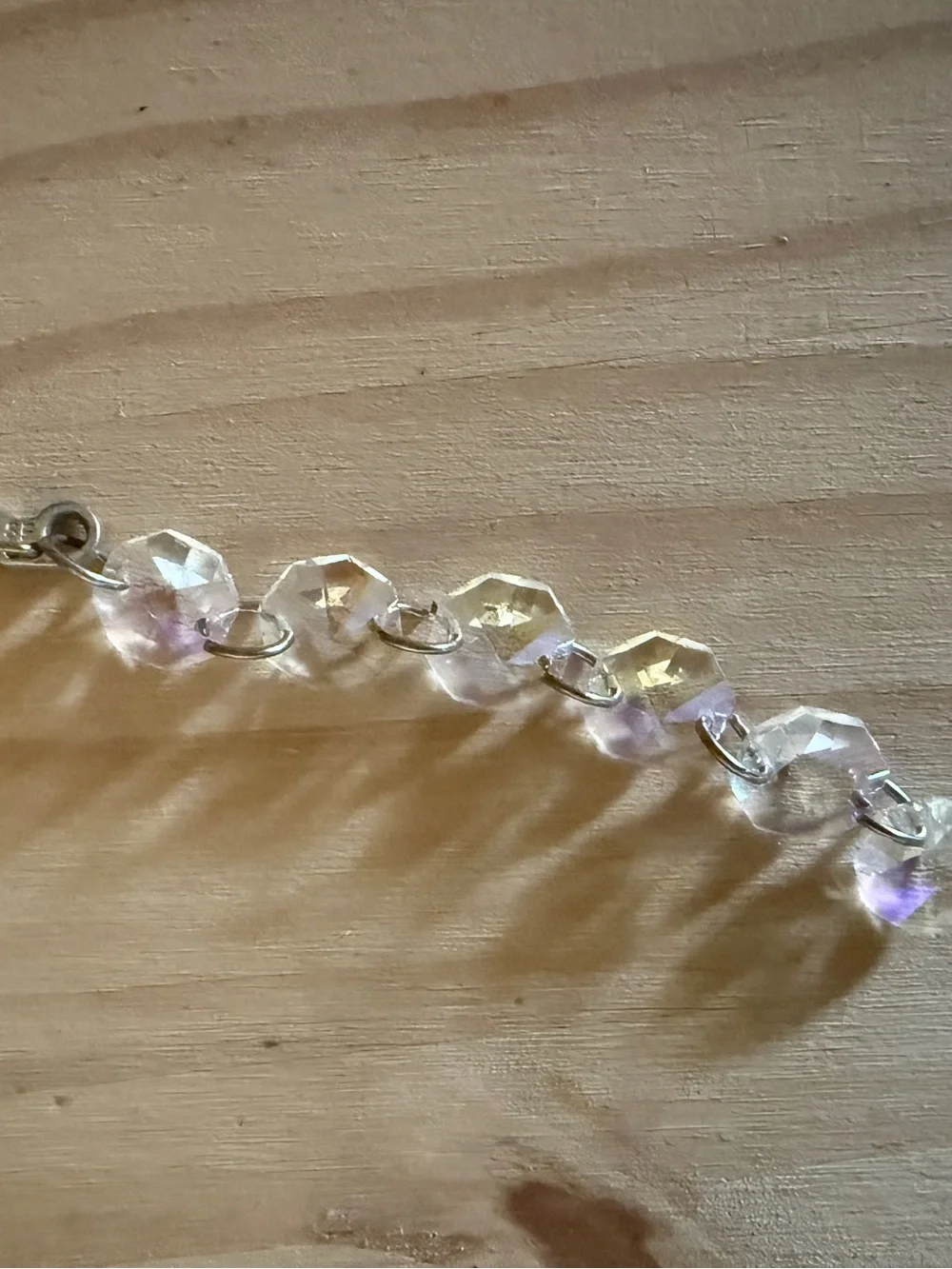 Handmade sun catcher prisms Crystal Drop Dangle Keychain purse charm Iridescent